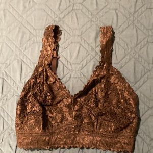 Brand new Parfait Brown lace lined bra with adjustable straps